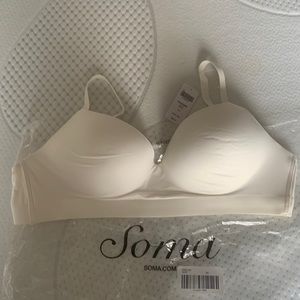 NWT Soma wireless ivory bra